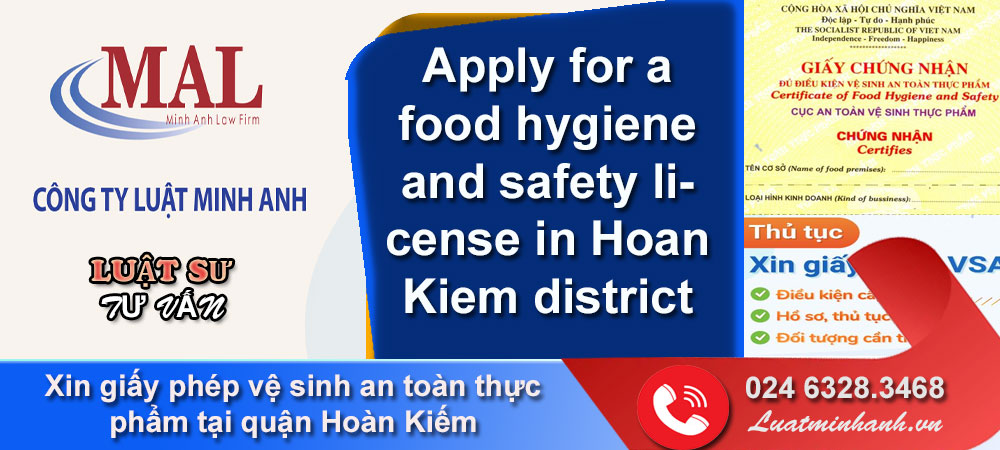 Xin giấy phép vệ sinh an toàn thực phẩm tại quận Hoàn Kiếm
