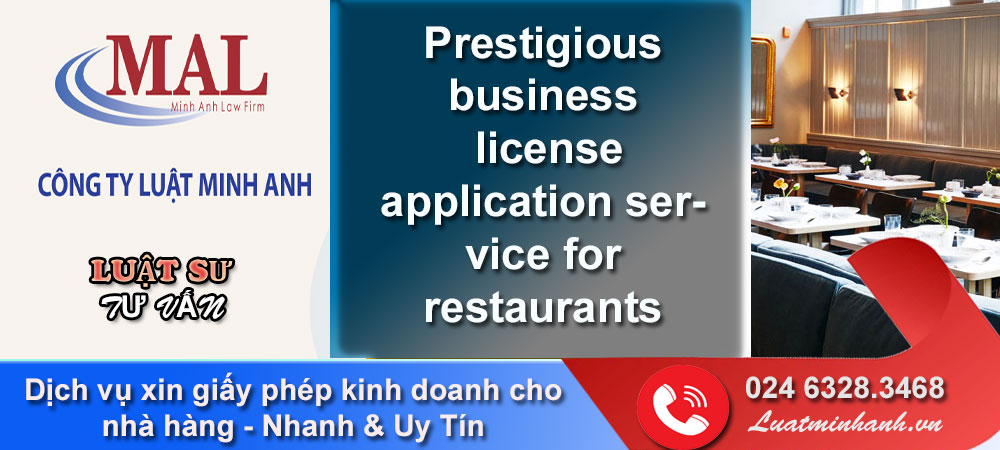 Dịch vụ xin giấy phép kinh doanh cho nhà hàng