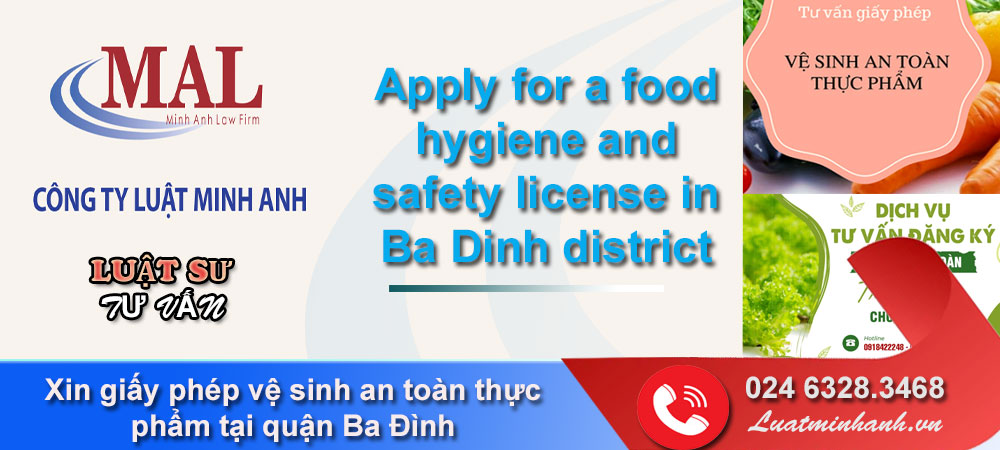Xin giấy phép vệ sinh an toàn thực phẩm tại quận Ba Đình